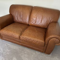 Pottery Barn Leather Couch