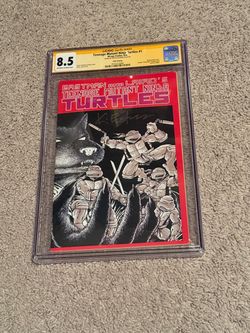 Teenage Mutant Ninja Turtles #1 (5th Print} SIGNED By Eastman 8.5 VF+
