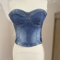 Jeans Corset Top