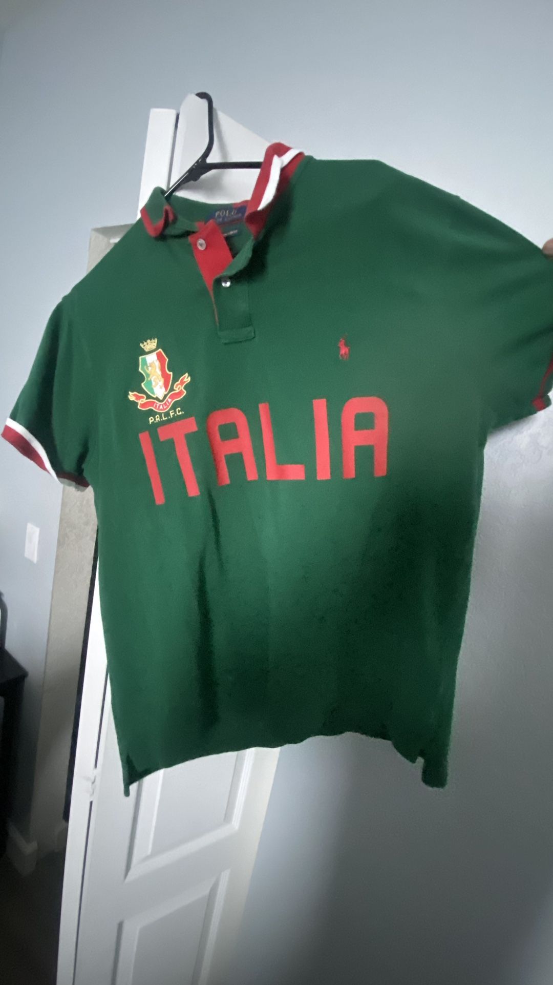 Polo Ralph Lauren ITALIA World Cup Green Polo Shirt