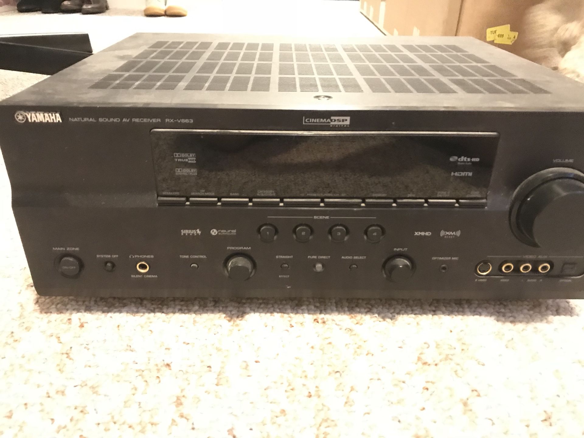 Yamaha RX-V663 Home Audio Theater Receiver