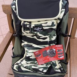 Rawlings Wheeled Catcher’s Backpack 🎒