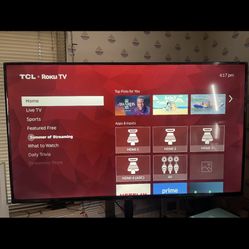 55” TCL Roku TV with stand from Amazon 