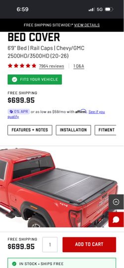 Truck Bed Cover for Chevy/GMC 2500HD/3500HD