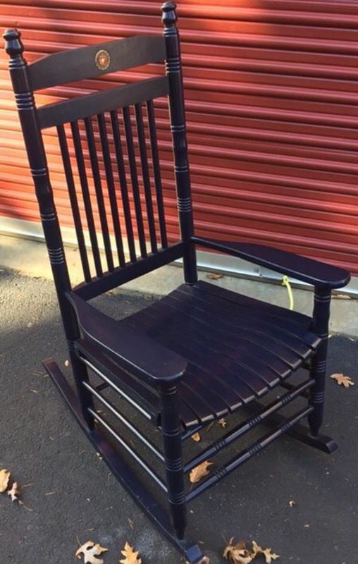 Cracker Barrel Navy U.S. Marine Corps Rocking Chair