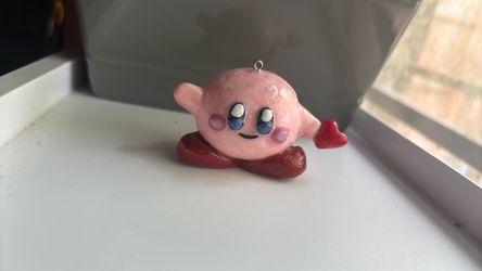 Handmade Polymer Clay Resin Kirby