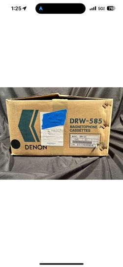 Denon DRW-585 Dual Cassette Player/ recorder - NEW IN BOX