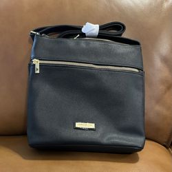 London Fog “Lorraine” Black Crossbody Purse