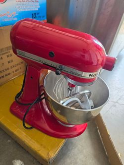 Red KitchenAid Stand Mixer Set