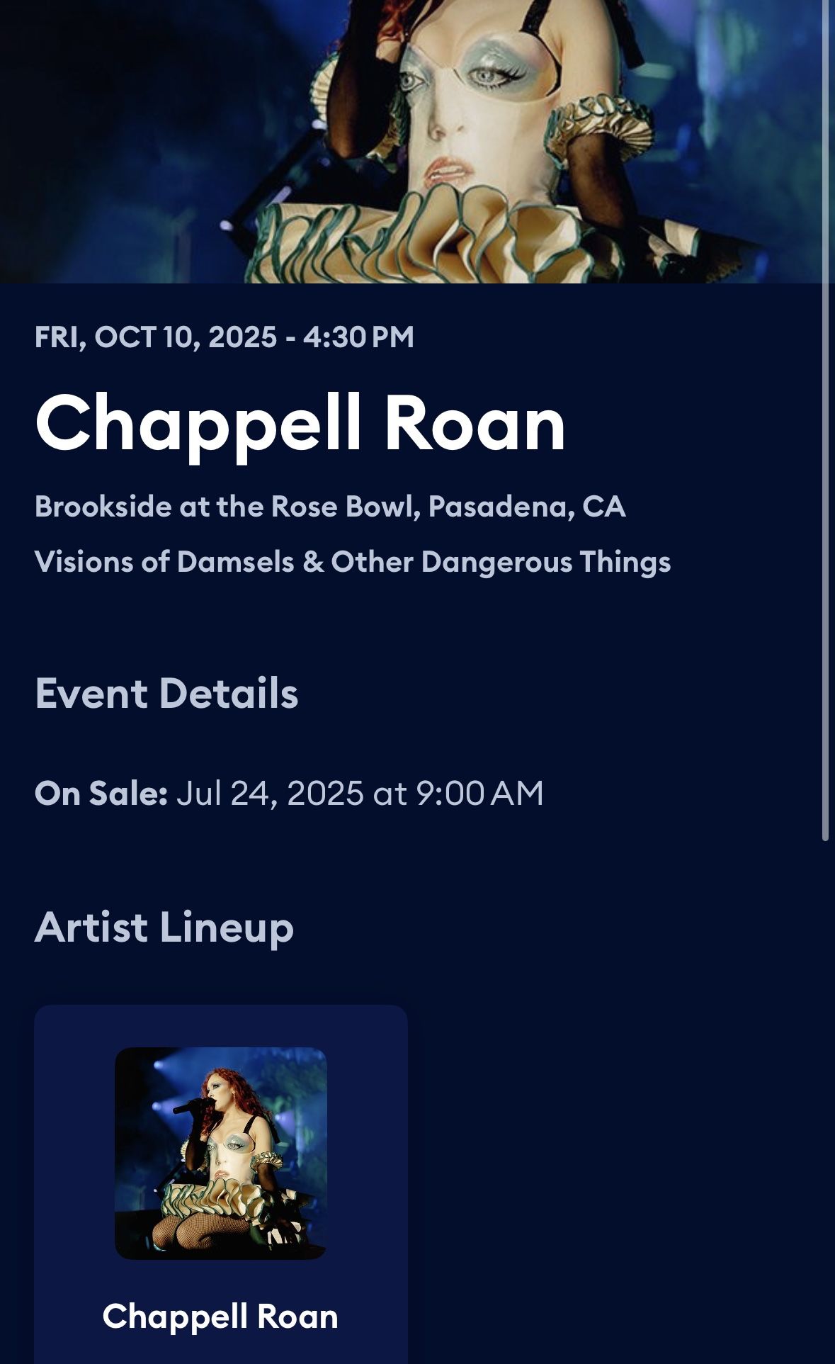 Selling 4 Tickets To Chappel Roan Tonight