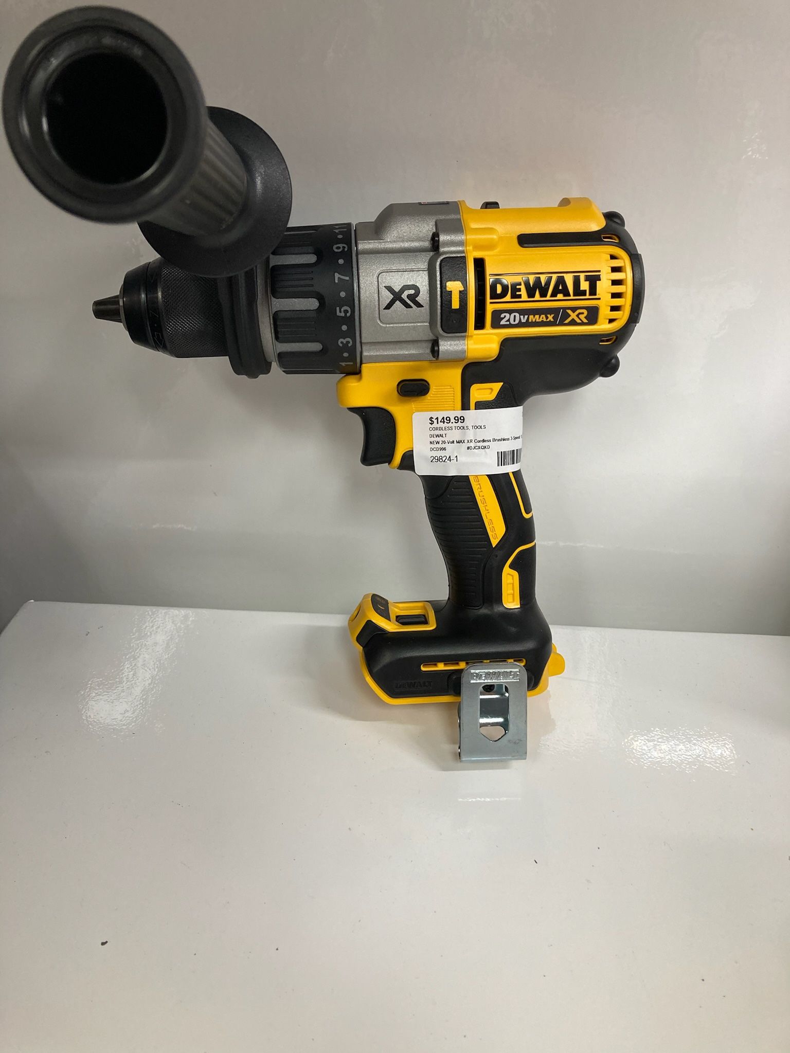 DeWALT DCD996 20V MAX XR 2.0 Ah Lithium-Ion Brushless 3-Speed 1/2" Hammer Drill