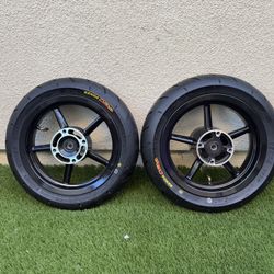 Midwest Mini Mod MWMM 12” rims with Kenda Curved Tires fits Razor Sx500 Mx500 Mx650