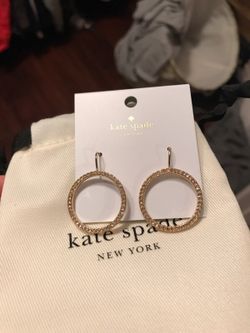 Kate spade earrings with pouch