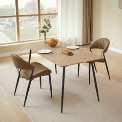 PU Leather Dining Chairs Set of 2