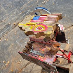 Custom manCave drink holder, Chief s design 