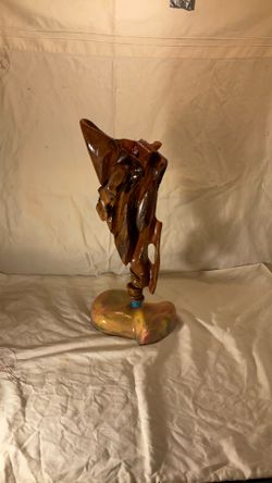 One Of A Kind Wood Sculpture By Makolimi