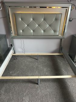 Used Queen Size Bed Frame plus free mattress and spring box