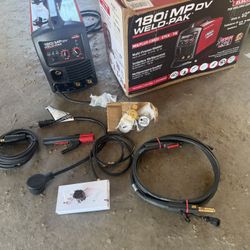 Lincoln Electric 180 Amp Weld-Pak 180i Multi-Process Stick/MIG/Flux-Core/TIG, 120V or 230V