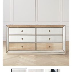 Z Gallerie Omni Mirrored Dresser And Nightstand 