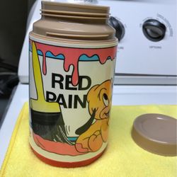 Red Paint Disney Thermos 