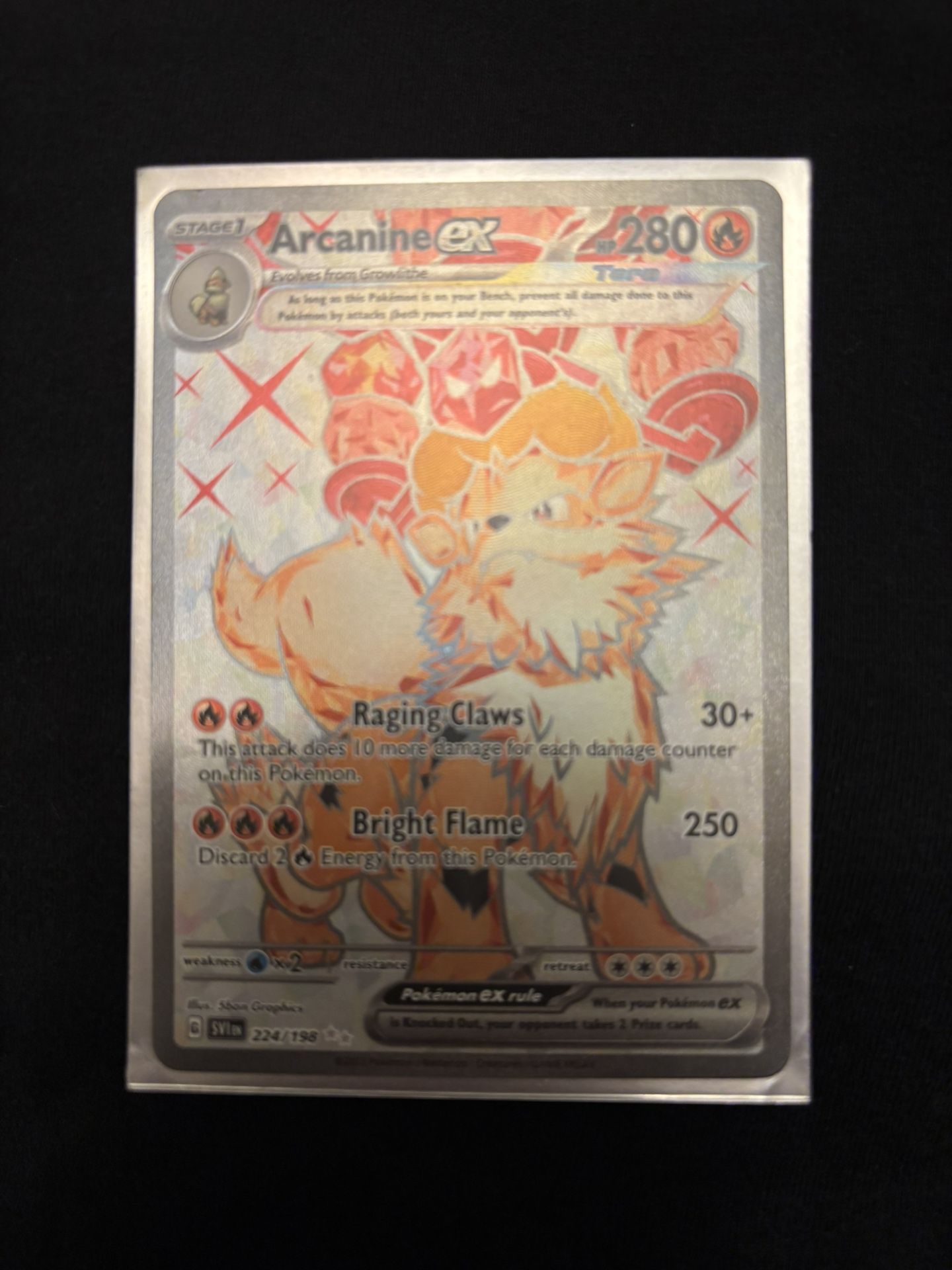Pokemon Arcanine ex - 224/198 - SV01: Scarlet & Violet Base Set (SVI)