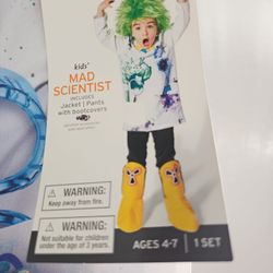 New Halloween Mad Scientist Costume 