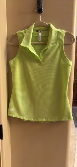 Adidas - women golf shirt green - Small