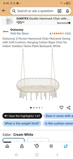 2 person Hammock chair