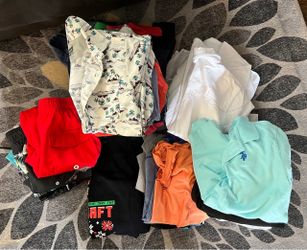 32+ pieces of boys clothing sizes small, medium, large and XL
