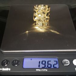 10k Gold Huge Nugget Ring 20grams 