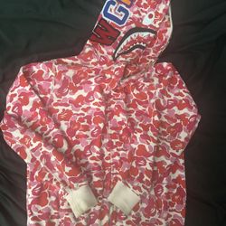 Bape ABC Camo “pink” Shark Hoodie
