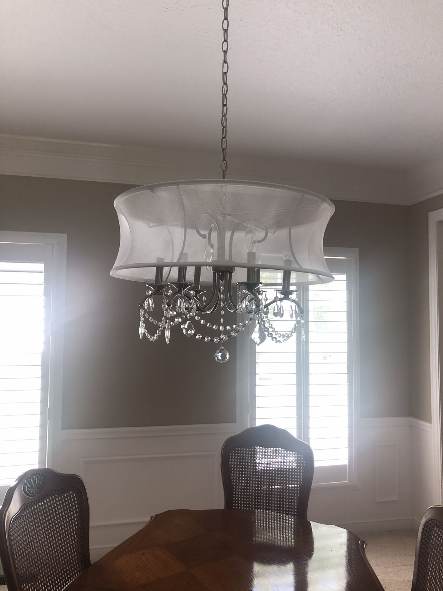 Livex Crystal Drum Chandelier