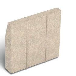 HM3955 Deep Angled Side Cover: Beachwood Rained Chenille