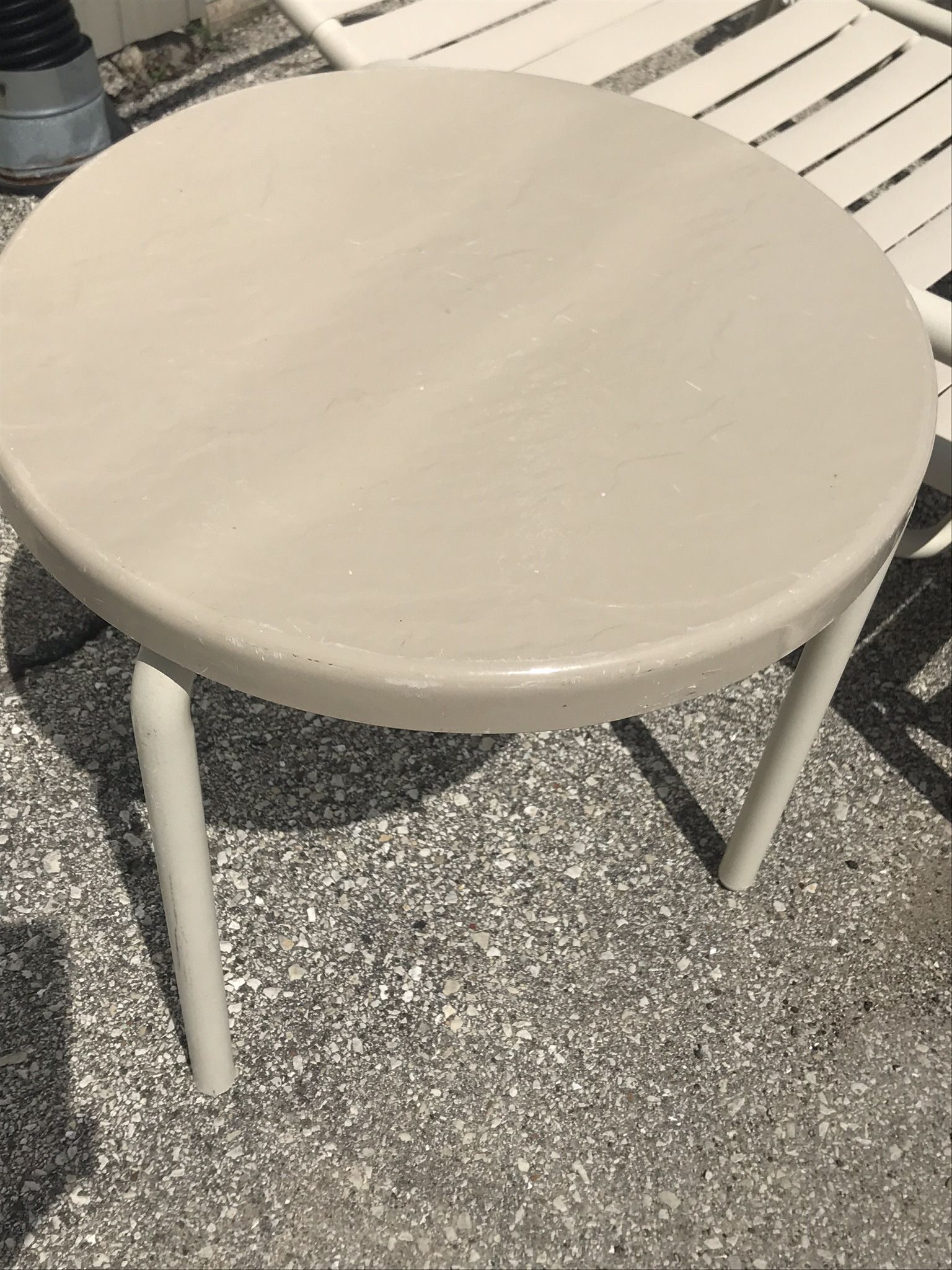 Outdoor Fiberglass 12” Side Drink table