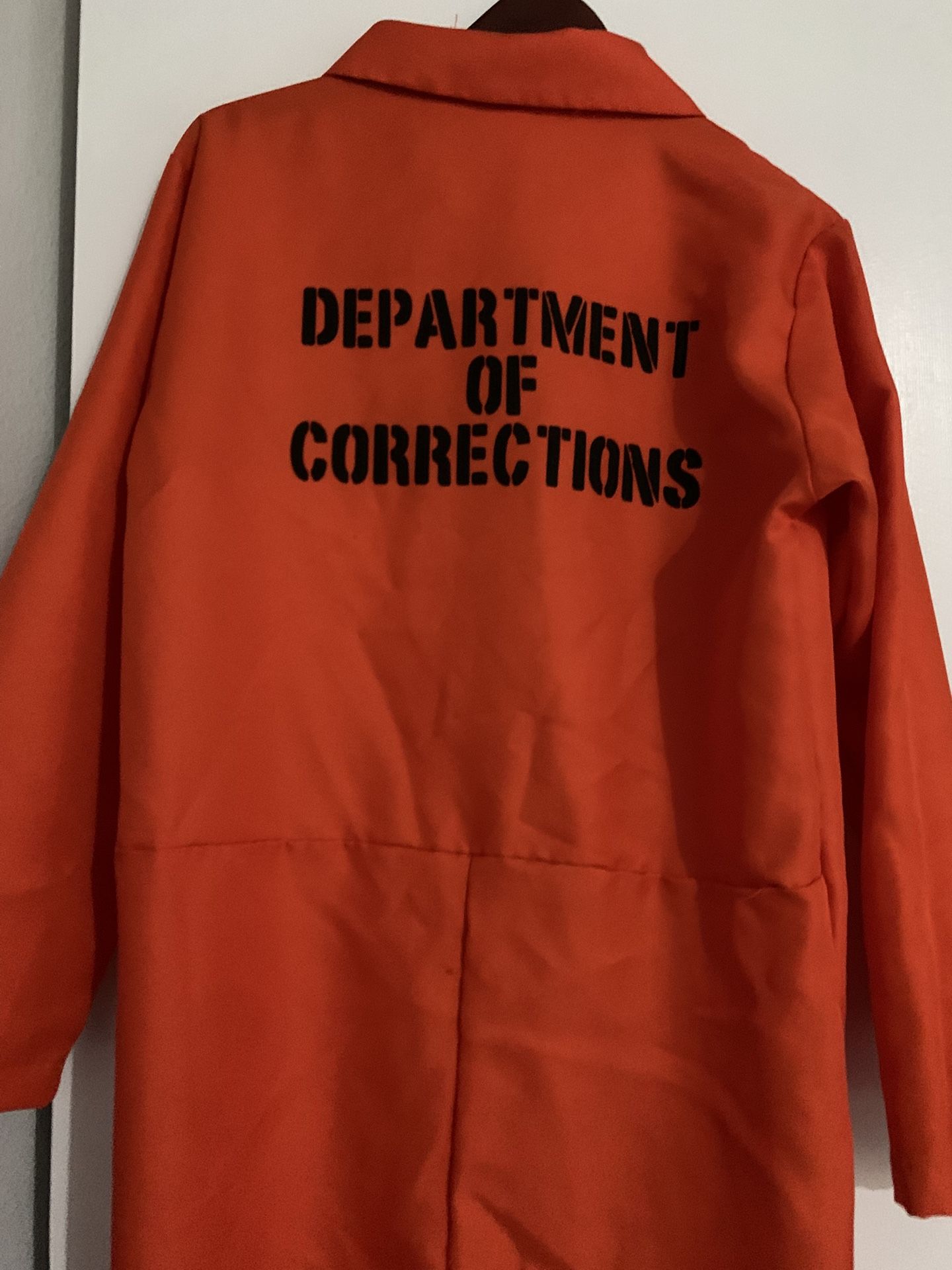 Inmate Halloween Costume Size Teen/Adult Small
