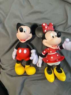 mickey and minnie figures