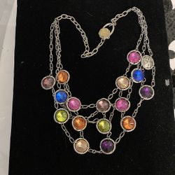 Colorful Belt Silver Colored