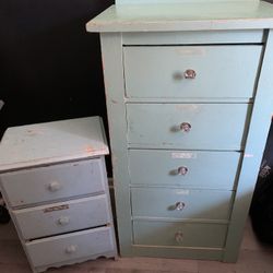 Nightstand And Bookshelf