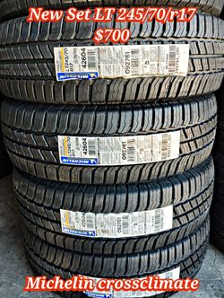 New Set of 4 Michelin crossclimate LT 245/70/r17 load range E  ‼️ free instalation and balance‼️