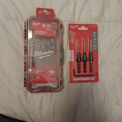 Milwaukee Countersink and drill bit set