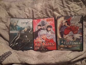 2 inuyasha and a final fantasy 7 dvds