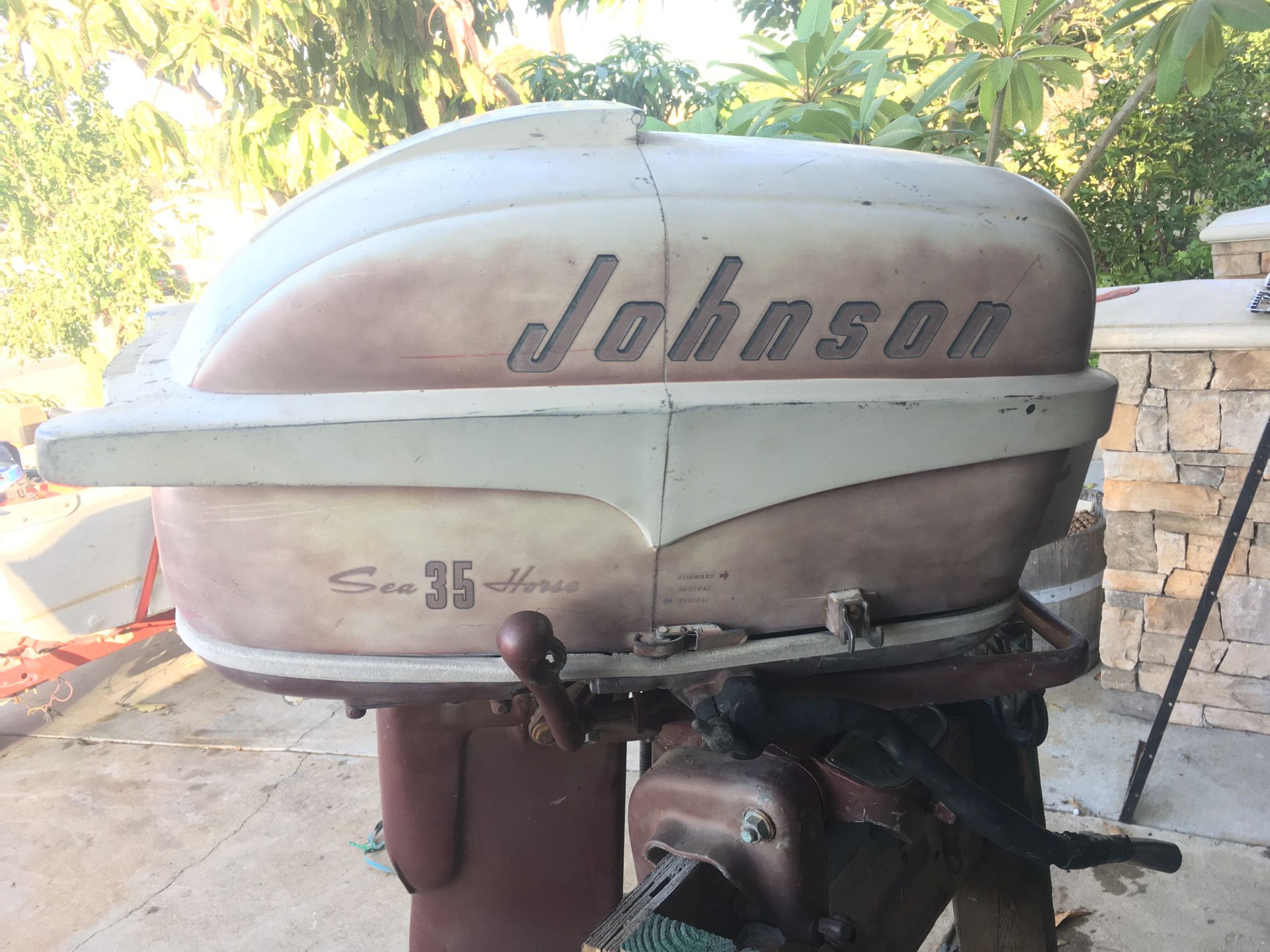 1957 Johnson 35 hp outboard