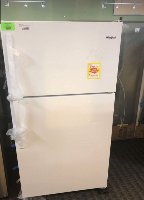 Whirlpool White Top Freezer Refrigerator 🔥
