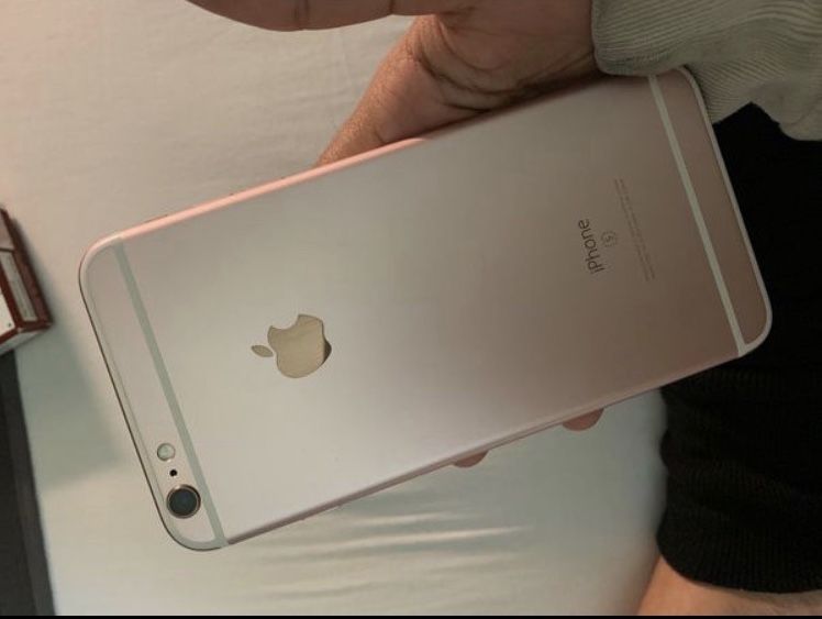 iPhone 6s Plus, rose gold, comes with charger