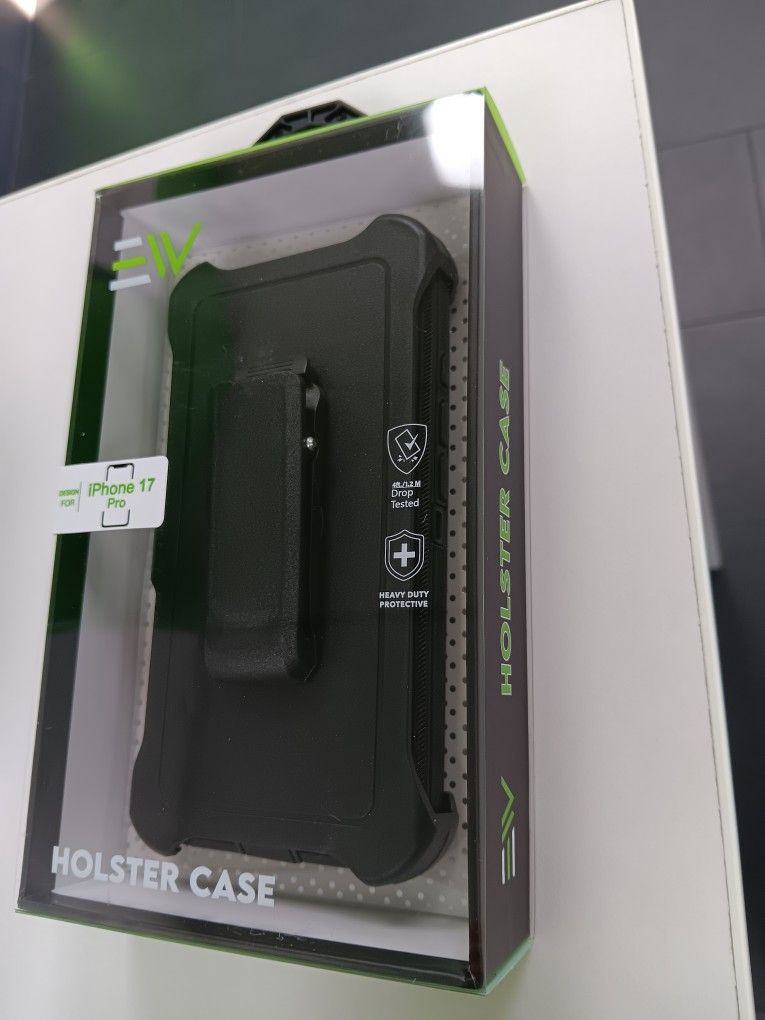 iPhone 17, 17 PRO Or 17 PRO Max Heavy Duty Case With CLIP