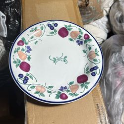 Un  Plato  Grande De Cena Orchard Princess House Nuevo No Caja Precio 20