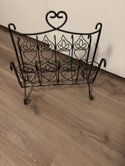 Wrought Iron Magazine Rack
