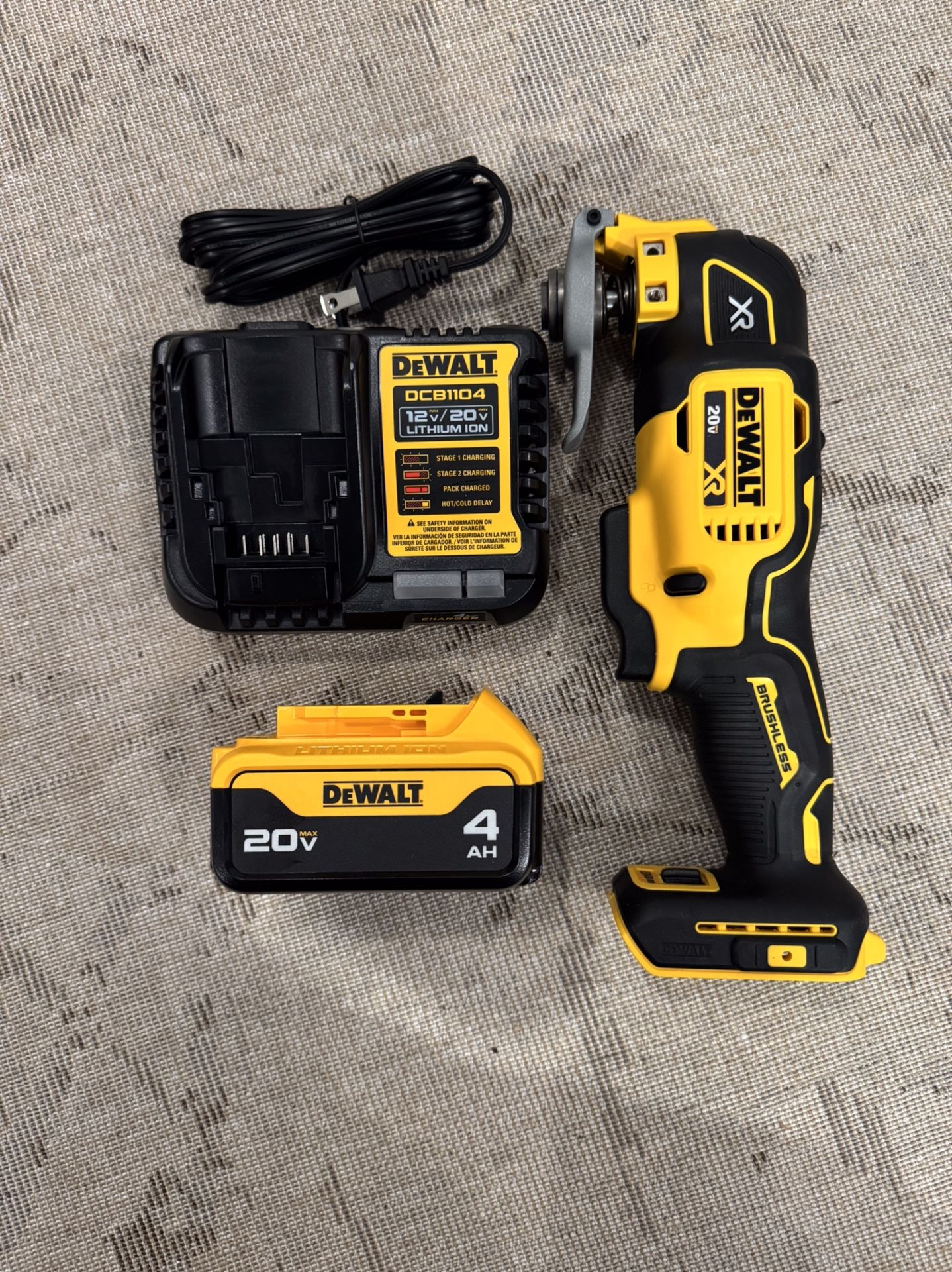 Dewalt XR Multi Tool With 4AH Battery And Charger