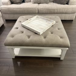 Ottoman & Side Table