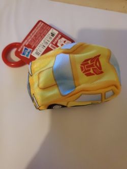 Transformers Backpack Plush Clip Ons Bumblebee Hasbro 2017 TRANSFORMS INTO CAR